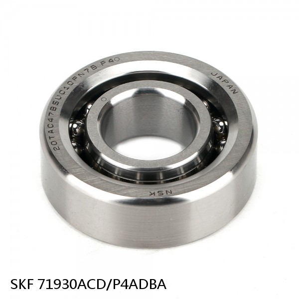 71930ACD/P4ADBA SKF Super Precision,Super Precision Bearings,Super Precision Angular Contact,71900 Series,25 Degree Contact Angle